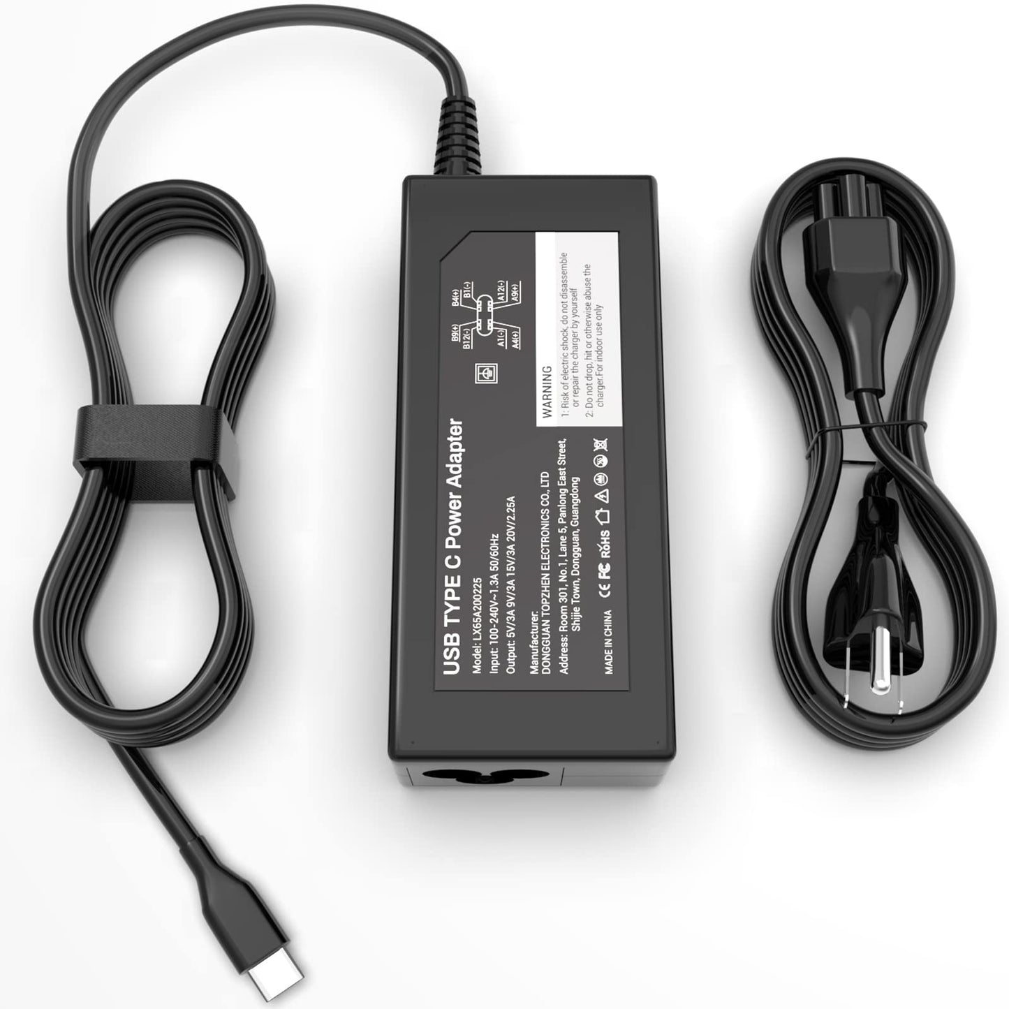 45W Usb C Hp Chromebook Charger,Universal Laptop Power Adapter Fit For Lenovo Chromebookyogathinkpad, Usb-C Fast Charging For De
