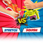JA-RU Stretchy Monster Toy - 3.5" Halloween Fidget Toy, Assorted Colors, Calming Silicone Stress Relief for Kids & Party Favors