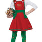 California Costumes Girls Elf In Charge Child Costume Red/Green/White, Small / Medium