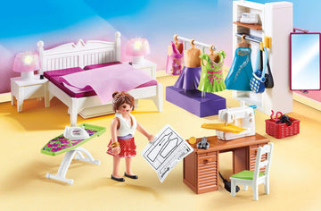 Playmobil Bedroom Furniture Pack with Sewing Corner, Multi, Model 70208, Einheitsgröße, Plastic