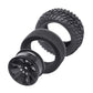4Pcs 12mm Hex RC Wheels Tires Height 2.99 inch (76mm) for 1/10 On Road and 1/14 1/16 1/18 Scale Models Cars Truck Buggy with Foa