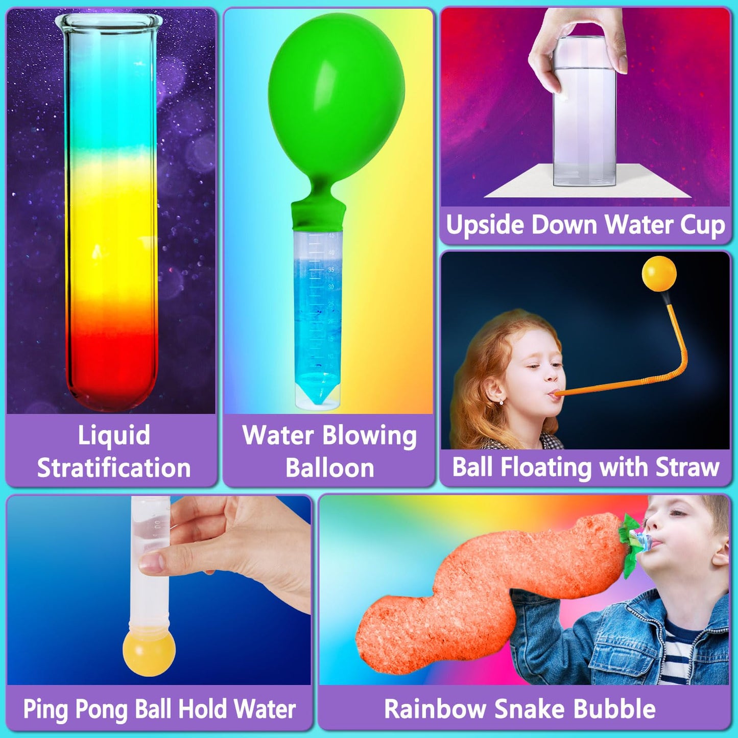 UNGLINGA 70+ Experiments Science Kit for Kids, Chemistry Set, Educational Toys Gifts Idea for Boys and Girls Birthday Christmas
