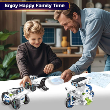 Cobfdha Toys For Kids Age 8-12, 12-In-1 Stem Building Robot Kit Science Learning Educational Experiment Kit, Gifts For 9 10 11 1