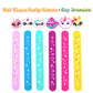PAITUEND Cat Theme Slap Bracelets Party Favors- Cat Silicone Wristbands (6pack) for Boys&Girls Birthday&Cat Theme Party Supplies