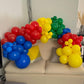Red Yellow Blue Balloons, 12 Inch Carnival Circus Balloon, Matte Blue Yellow Red Green Balloons With Colourful Confetti Balloons