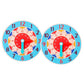 Secret Desire 2 Piece Montessori Wooden Clock Toy Teaching Aids Toys For Kids Preschool Light Blue|Developmental Baby Toys