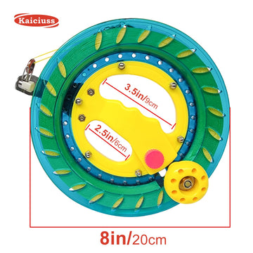 Kaiciuss 8 Inch Kite Reel Winder With Line, Kite String Reel For Kids & Adults, Easy To Use Kite String And Spool, It Comes With 1000 Ft Durable Kite Thread And Connector (Light Blue