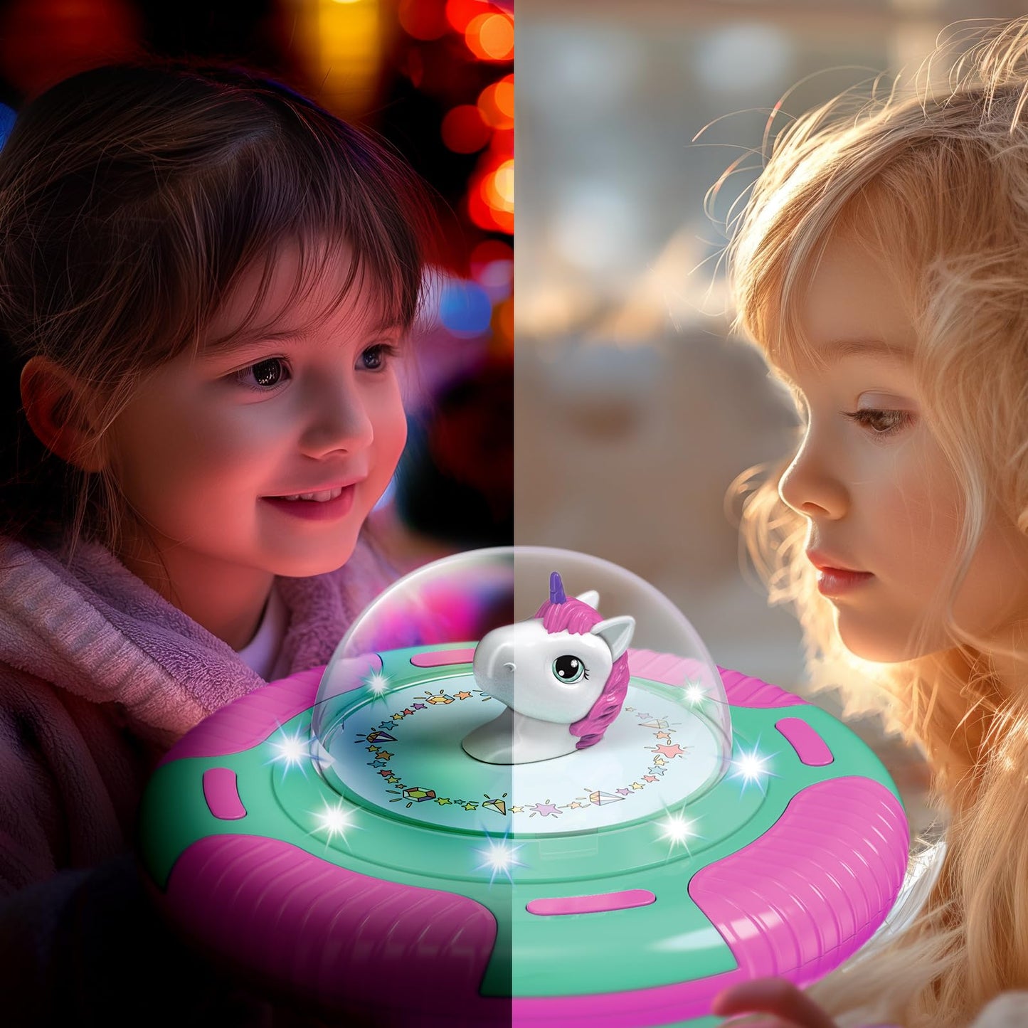 Rmoka Unicorn Sit And Spin Toy Birthday Gift For 2 3 4 Years Old Girl - Toy For Toddler Girl Ages 2-4, 360 Indoor Interactive Se