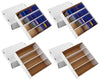 8 Pack Cardboard Card Storage Box 3120 Count Bulk Card Storage White Sports Card Boxes Baseball Card Boxes With 10 Dividers Spor
