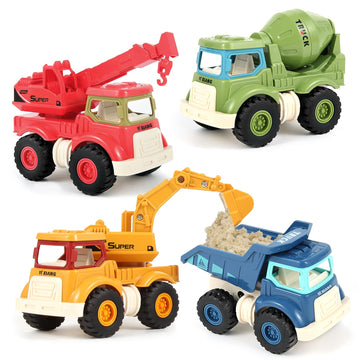 Olbyefly Construction Toys for 2 3 4 5 Years Old Boys Girls Kids Toddlers, Sandbox Excavator Toy Construction Truck Toys Vehicle