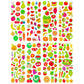 Six Vanka 3D Puffy Stickers For Kids, 8 Different Sheets Including Fruits Sticker For Boys And Girls