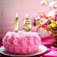 Qj-solar Gold Birthday Candles Set, Number 15 Cake Topper for 15th & 51st Birthday Party Decorations, Synthetic Wax Material