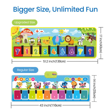Joyjoz Musical Mat, Toddler Floor Keyboard Play Piano Mat Big Music Dance Mat Early Education Baby Toys Birthday Christmas Gifts