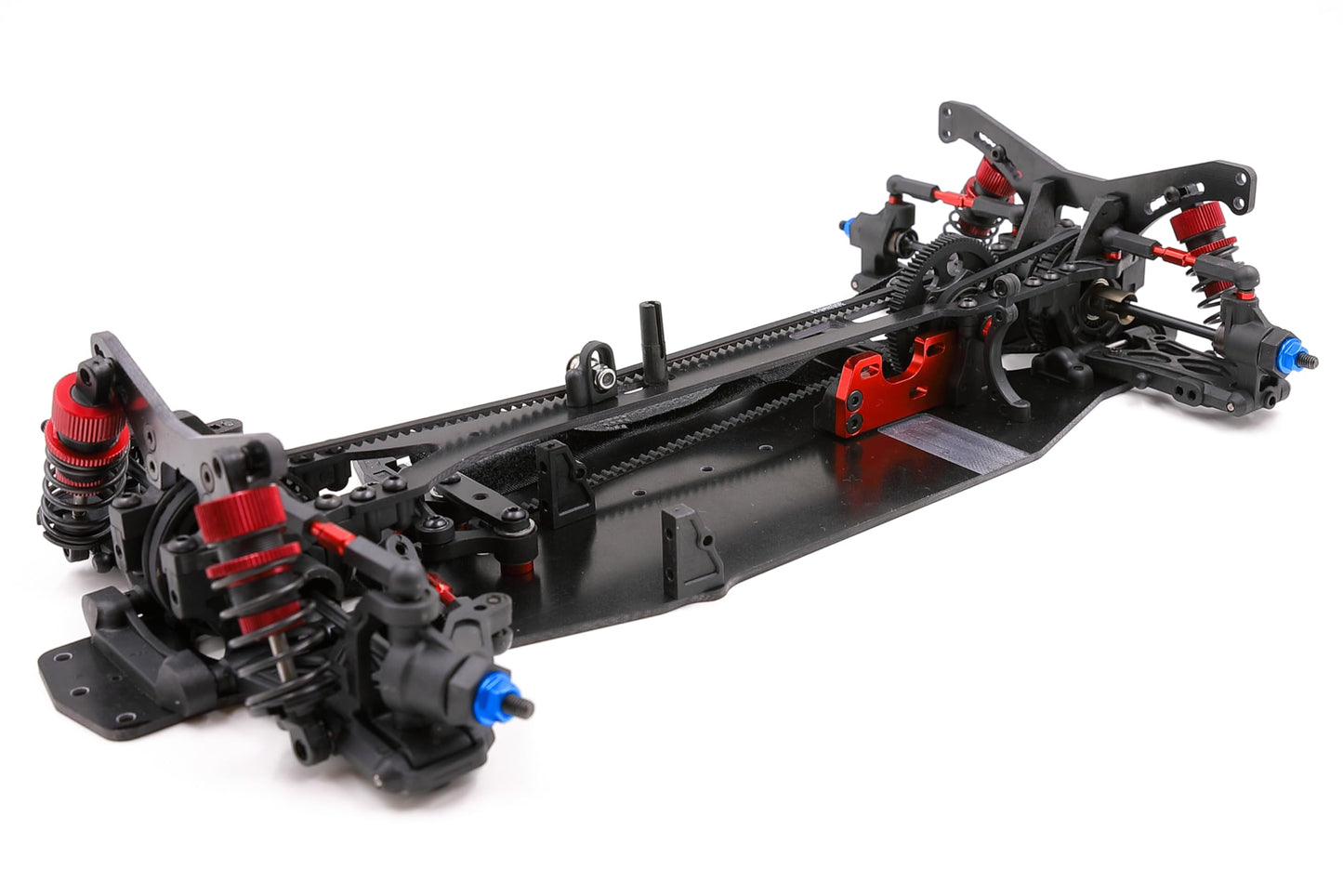 GTB Spec-R S1 1/10 RC Electric Touring Car Body Kit - Black Composite Material, 4WD Chassis Frame for 1:10 Scale Models
