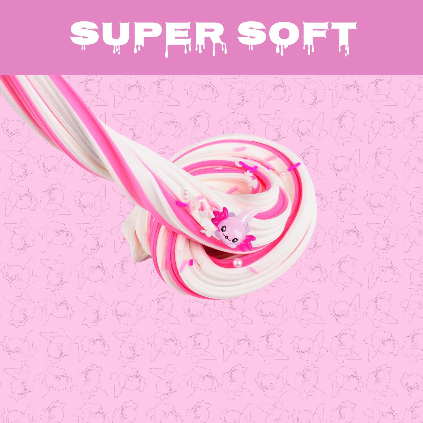 Axolotl Butter Slime - Premium Diy Scented Peach Slime For Boys & Girls, Ages 4-12 - Party Favors & Christmas Stocking Fillers