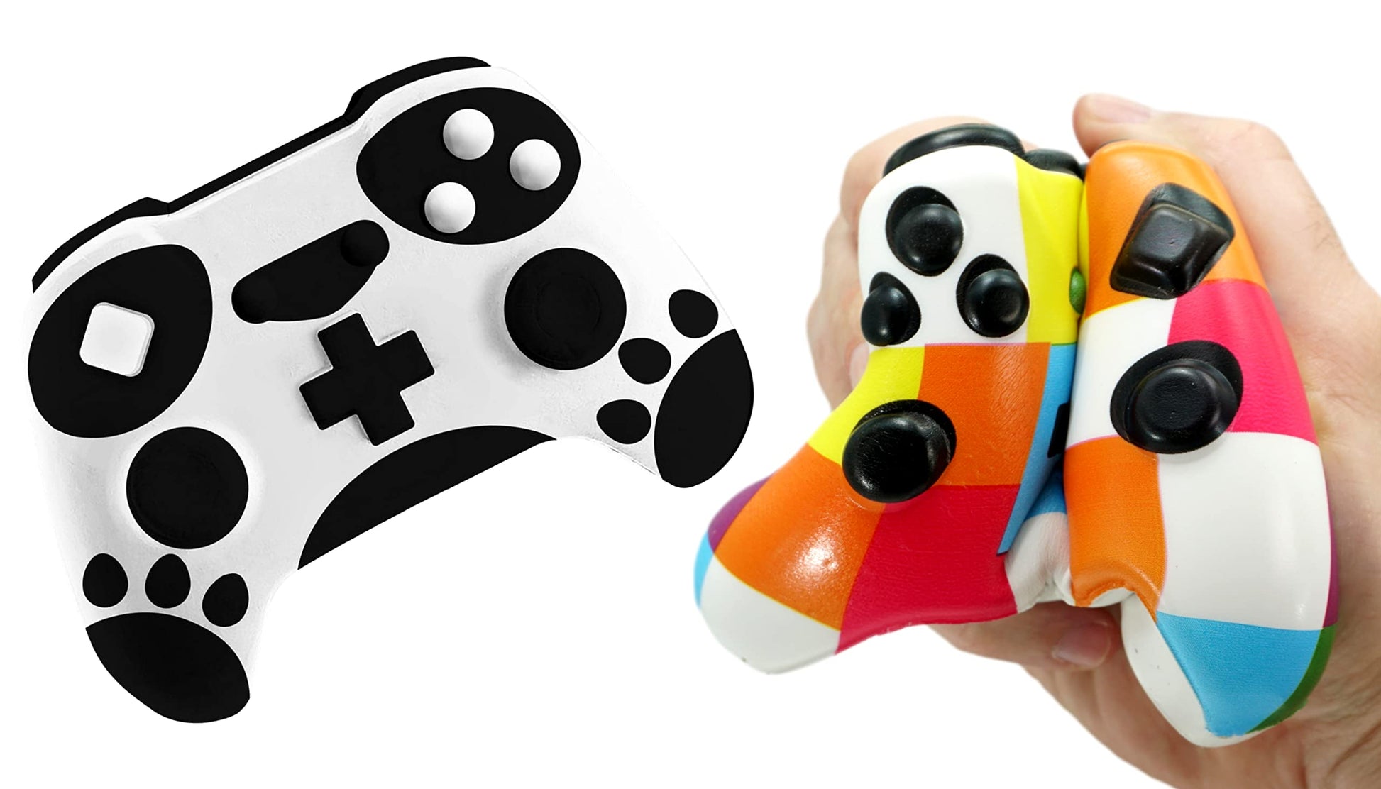 JA-RU Video Game Controller Squishy Fidget Toy (1 Controller) Soft Slow Rising Foam Jumbo Squishies Play Controller Stress Toys for Kids. Sensory Tactile Game. Squeeze Toy Party Favor. 3360-1