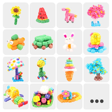 Arts And Crafts For Kids - Magic Foam Corn Craft Kit, Stem Building Model Toys, Bulk Crafts Supplies Kits, Kindergarten Preschool School Crafts Set For Toddler Ages 3 4 5 6 7 8 9 10 11 12 (500Pcs)