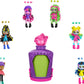 Monster High Potions Mini Dolls and Accessories, Surprise 3-inch Character Figures in Display Bottle with Water Reveal & Charms 