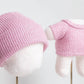 Etistta 17cm Doll Clothes with Hat, Glitter Knit Cap Top Doll Clothes for 17cm Doll Accessories Outfits (6 Pack)