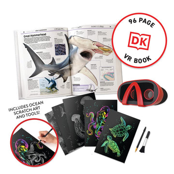 Abacus Brands Virtual Reality Oceans! Gift Box - Illustrated Interactive Vr Book And Stem Learning Activity Set - For Ages 8 And Up