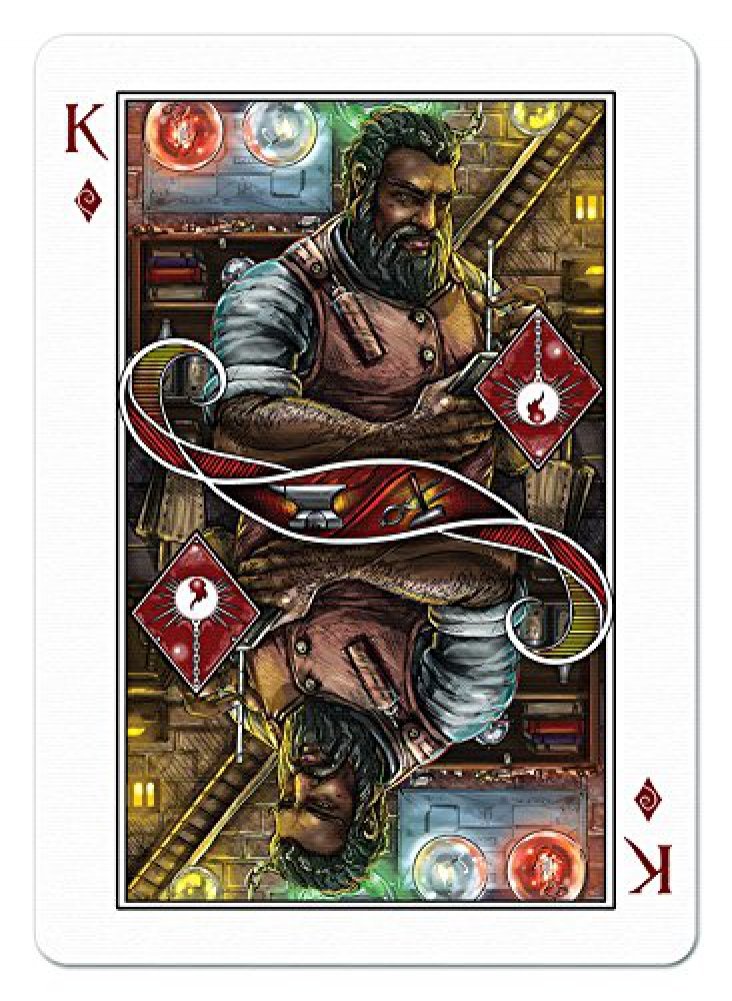 Albino Dragon The Name Of The Wind Playing Cards - Limited