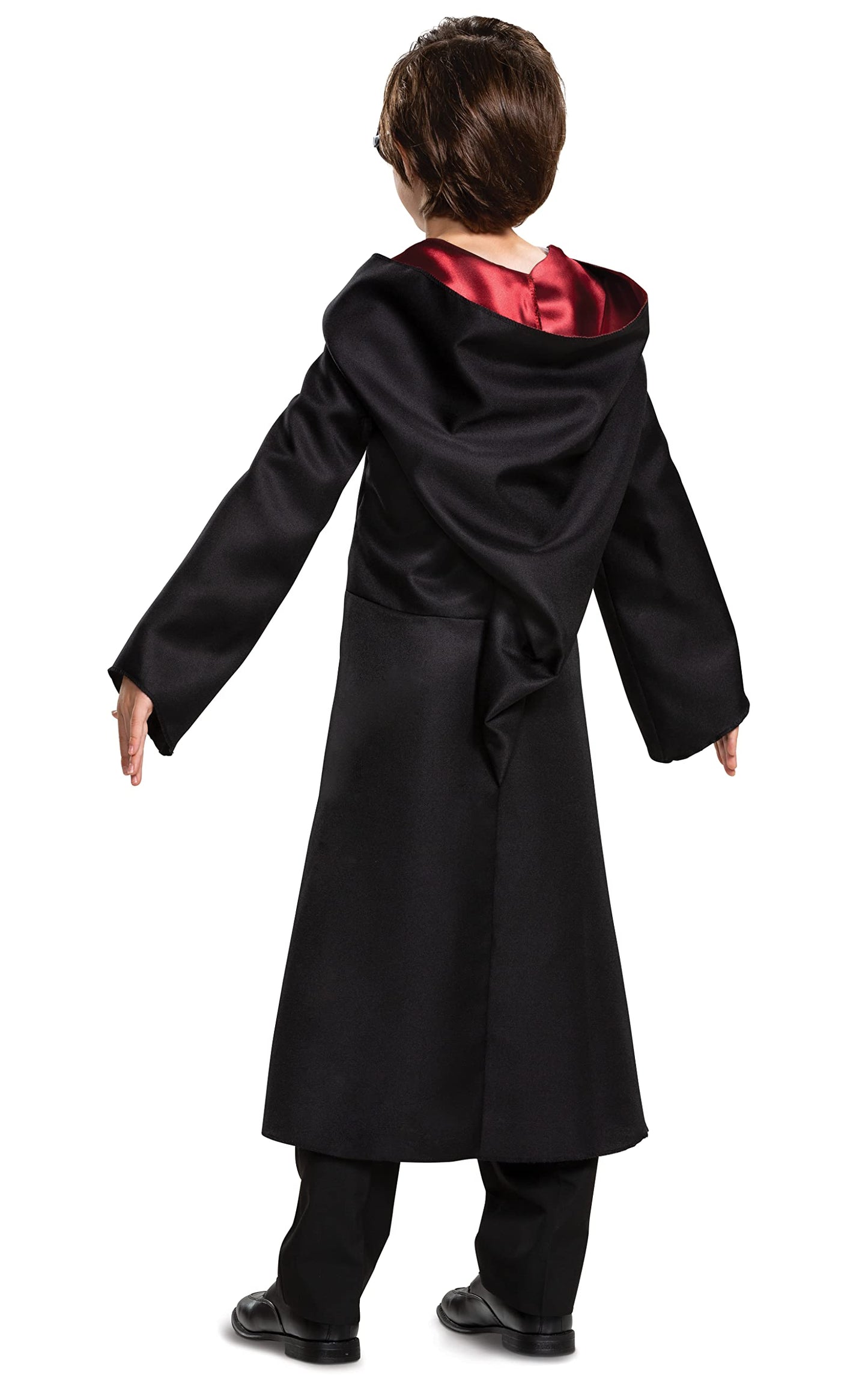 Harry Potter Costume Combo, Official Wizarding World Harry Potter Hooded Robe, Glasses And Wand For Kids, Size Medium (7-8)