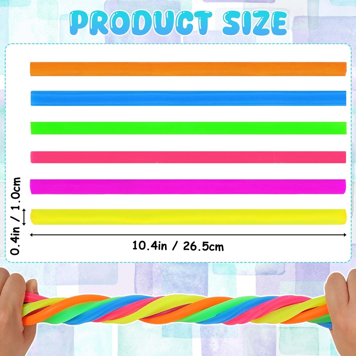 String Noodles Larger Stretchy Toys 36 Packs Stress Strings Toys For Kids Adults Concentration For School Gifts