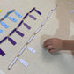 Bohs Montessori Bead Chains & Squares - Skip Counting, Multiplication, And Square Number Learning Toy For Pre-K Math Education