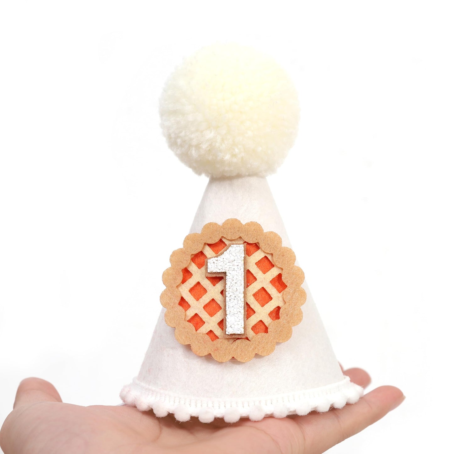 Agkvw Pumpkin Pie 1st Birthday Hat - Thanksgiving Birthday decorations, Cute as Pie Bday Decor, Rustic Fall One Bday Outfit Acce