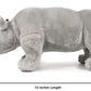 Ice King Bear Plush Toy - Grey Rhinoceros 14 Inches, Soft Polyester Stuffed Animal