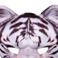 Aiffort Tiger Half Face Mask - Halloween Animal Cosplay Mask For Masquerade Party Costume And Props (White Tiger)