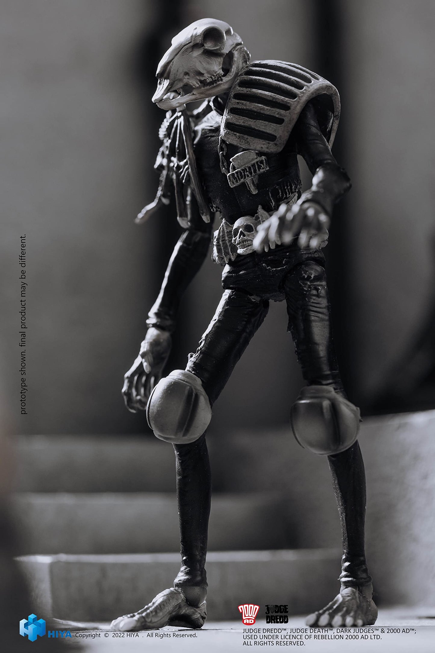 Hiya Toys Judge Dredd: Judge Mortis Black And White 1:18 Scale Exquisite Mini Action Figure