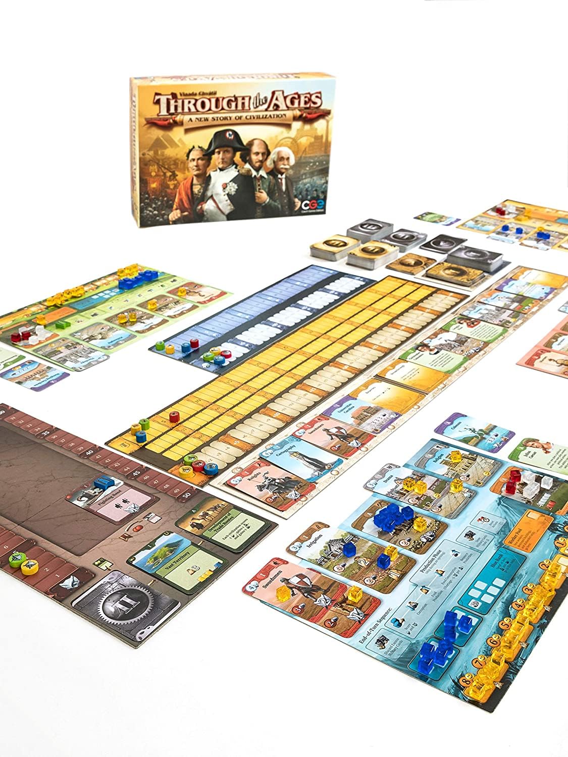 Czech Games Through The Ages By Cge Edition, Strategy Board Game