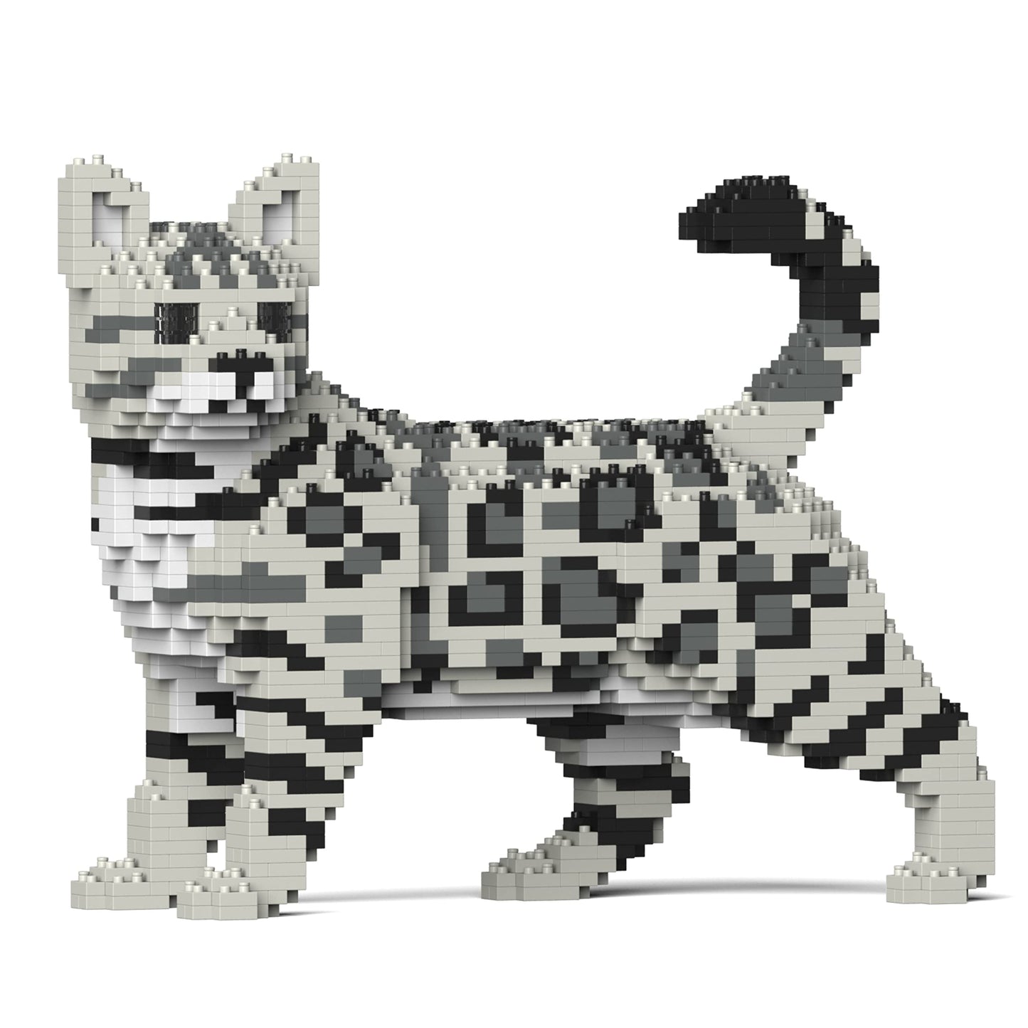 JEKCA Bengal Cat Building Blocks Set | 4-in-1 | Gray | Plastic | Model ST19BGC01-M02 | Age 14+