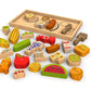 BeginAgain Alphabites A to Z Puzzle and Playset - Educational Wooden Alphabet Puzzle - 3 and Up
