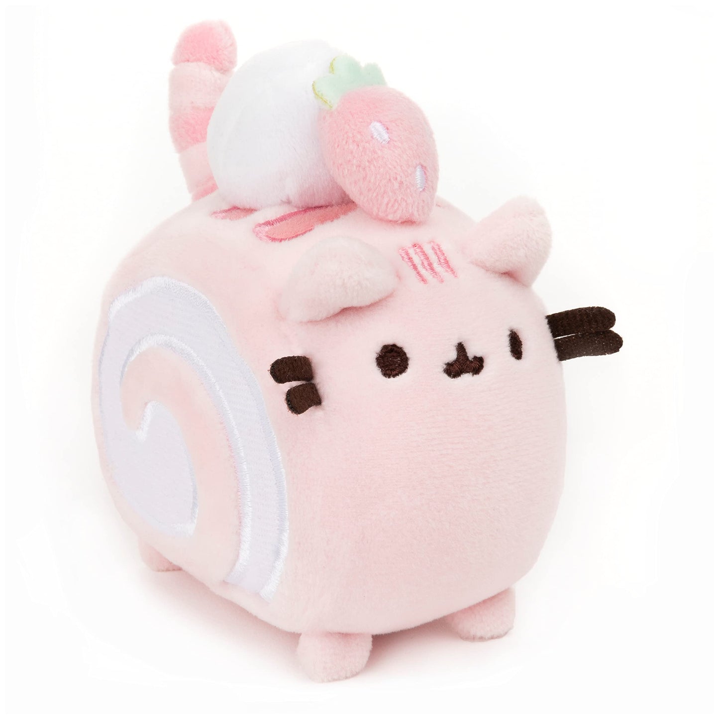 Gund Roll Cake Pusheen Sweet Dessert Squishy Plush Stuffed Animal Cat And Satisfyingly Stretchy Fabric, For Ages 8 And Up, Pink