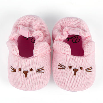 Babeside Baby Doll Shoes For 20-26 Inch Dolls, Reborn Baby Doll Shoes With Cute Paw Patterns Fit Realistic Baby Doll Girls, Only Pink Baby Doll Shoes