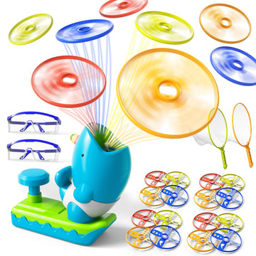 Bennol Outdoor Game Toys For Kids Ages 3-5 4-8, Flying Disc Launcher Outdoor Outside Toys Gifts For 3 4 5 6 7 8 Year Old Boys Kids, Ideas Outside Outdoor Toys For Kids Toddlers Boys Ages 3-5 6-8 4-8