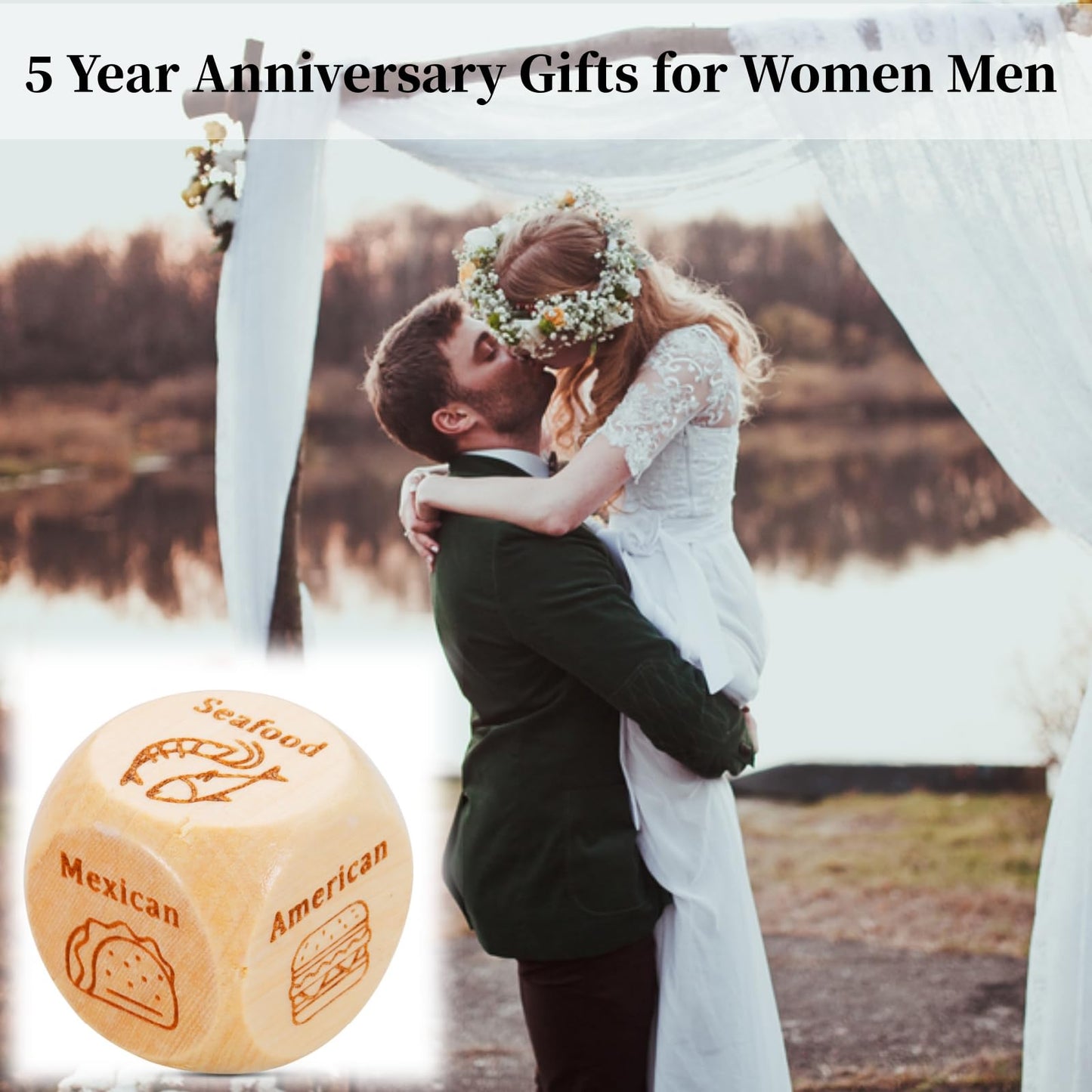 White Elephant Gifts For Adults, Food Decision Dice, Ccouple Gifts For Boyfriend Girlfriend, Matching Couple, Anniversary Valent
