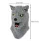 HAOAN Furry Dog Mask Animal Full Head Wolf Realistic Masks for Halloween Carnival Fancy Dress Party Cosplay Costume Women Men