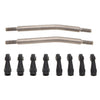 MEUS RACING 1/10 Links Titanium Chassis Links Kit for Traxxas TRX4 Axial SCX10 Tamiya CCO1 Redcat Gen8 1/10 RC Crawler (75mm)