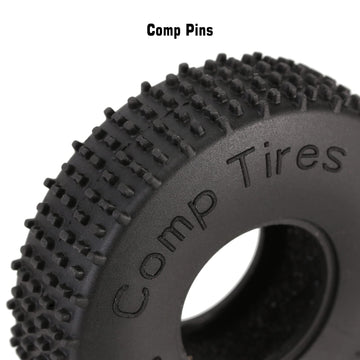 INJORA 1.0 Tires-S4 Multi Terrain Pin Crawler Tires for TRX4M SCX24 AX24 FCX24 Upgrade Parts, 65 * 19mm,T2440
