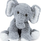Mikee Fluffie Elephant Stuffed Animal - 12" Soft Plush Toy, Grey, Perfect Huggable Gift for Boys and Girls
