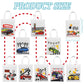 Ferraycle 30 Pcs Race Car Party Gifts Bags Race Car Birthday Party Supplies Race Car Party Favors Racing Candy Treats Bags with