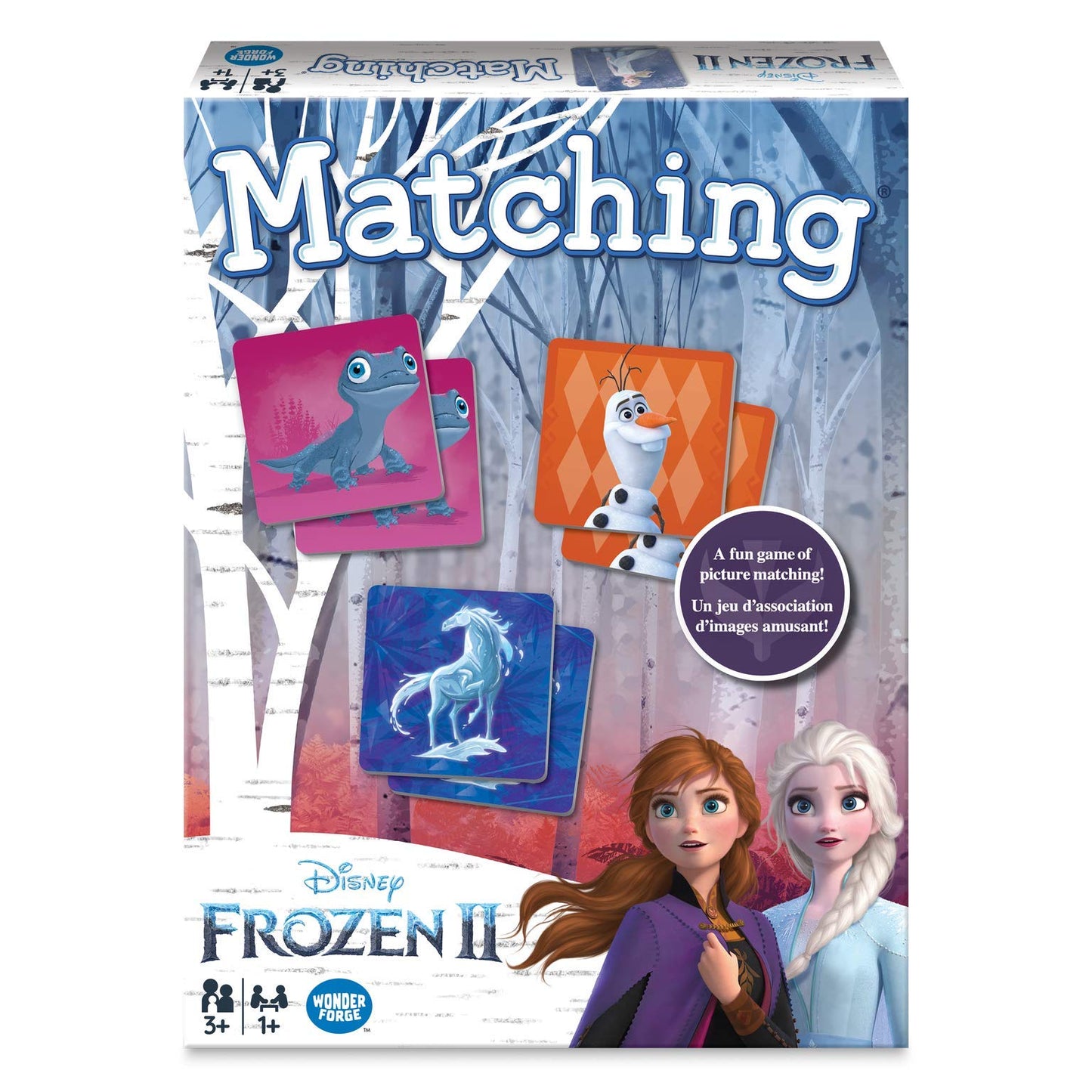 Wonder Forge Frozen 2 Matching Game | Rapid Fun Memory Game For Kids | Ideal For Ages 3-5 | Features Favorite Characters Like An