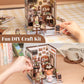 CUTEBEE Book Nook Kit - DIY Miniature House Dollhouse Kit for mature-themed and Teens  Booknook Bookshelf Decor Alley Model Build with LED Light  Gifts for Family and Friends (Sunny Cafe)