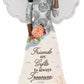 Pavilion Gift Company - Friends Are Gifts To Treasure - 8' Ebony African American Angel Figurine Religious Bestie Bff Best Friend God Jesus Lover Christian Christ Gift Present