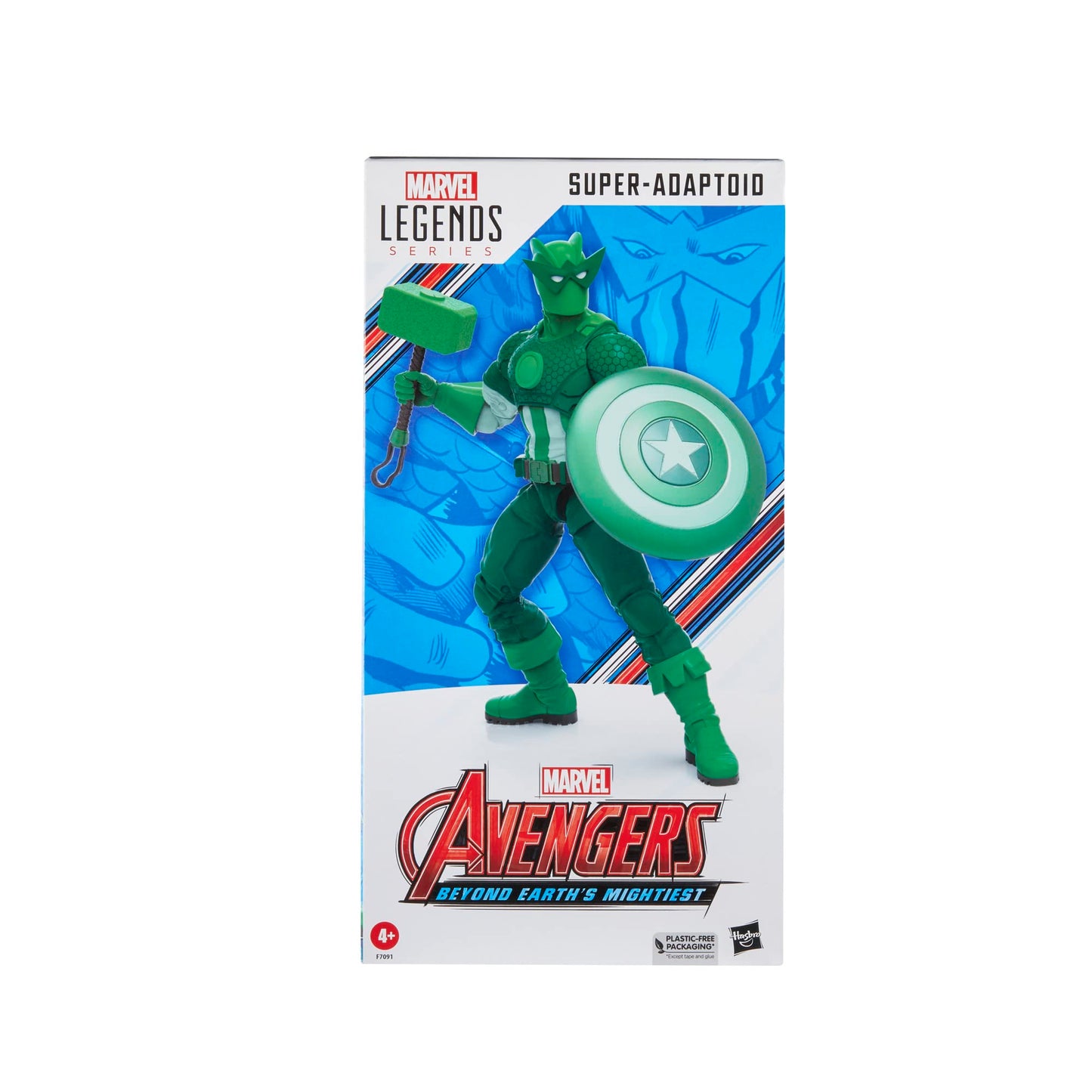 Avengers Marvel Legends 12-Inch Action Figure - Super-Adaptoid, Green, Model F7091, 60th Anniversary Edition