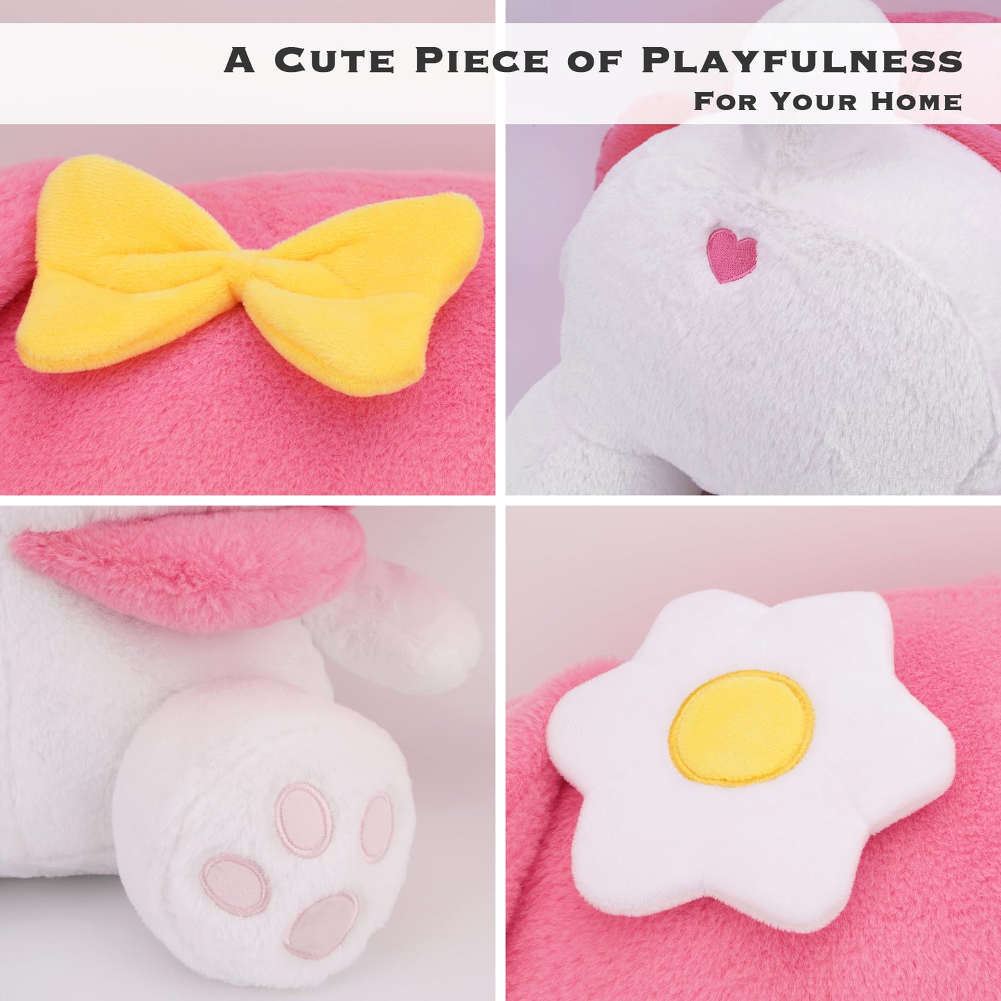 Juju Melody Plush (20 in) - Cute Kawaii Stuffed Animal - Giant Plushie Accessories - Cute Stuff (Hpy)