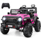 Hikole 24V Ride On Car With Remote Control, 2 Seater Electric Car For Kids W/20 Inch Wide Seat, 4X100W Motor, Led Headlight & Mu